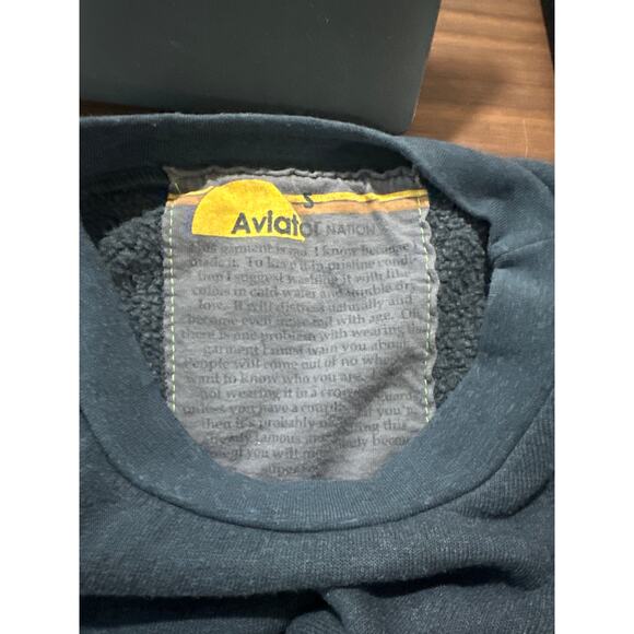 Aviator Nation Bolt Crewneck Sweatshirt Size S - Picture 5 of 5